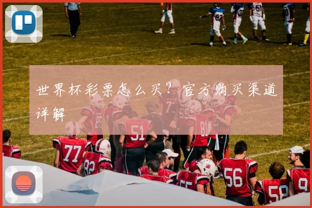 世界杯彩票怎么买?官方购买渠道详解