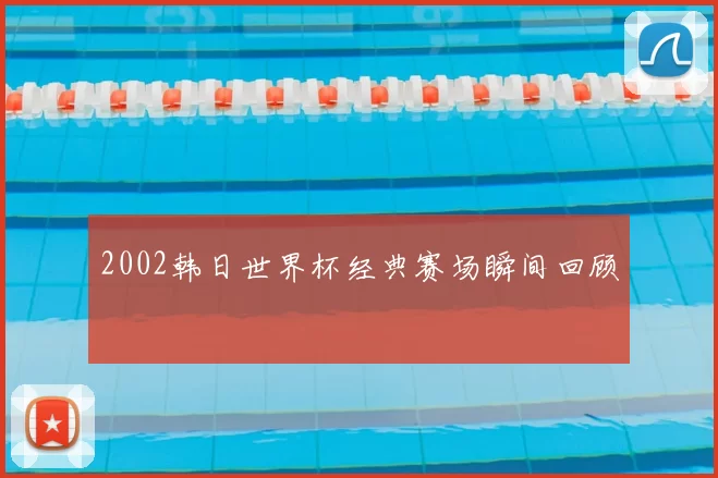 2002韩日世界杯经典赛场瞬间回顾